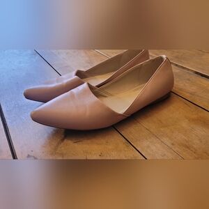 Kate and Mel Women's Pointed-Toe Slip-On Flats in Blush